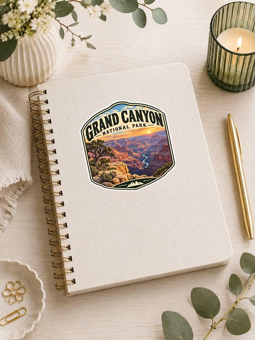 Grand Canyon National Park Sticker, Grand Canyon Decal, Arizona Sticker, National Park Souvenir, Hiking Camping Travel Sticker ST 014