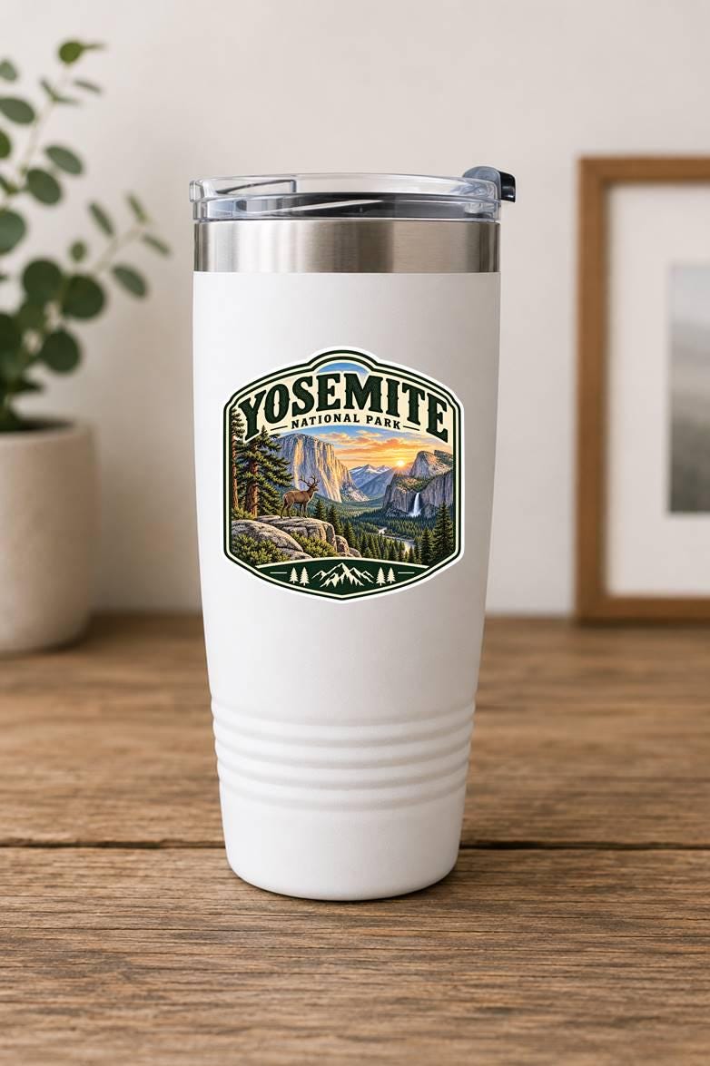 Yosemite National Park Sticker, Yosemite Decal, California Sticker, National Park Souvenir, Hiking Camping Outdoor Travel Sticker ST 016