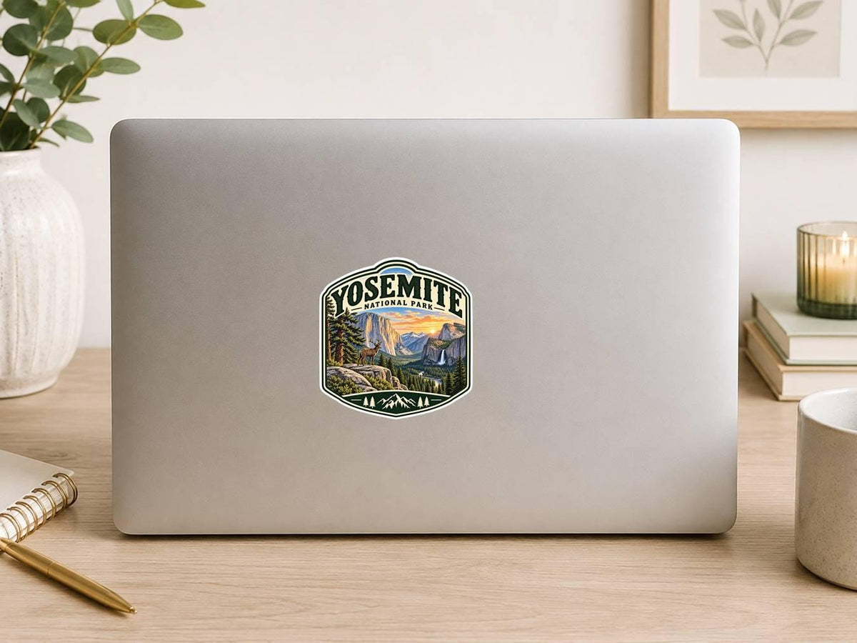 Yosemite National Park Sticker, Yosemite Decal, California Sticker, National Park Souvenir, Hiking Camping Outdoor Travel Sticker ST 016