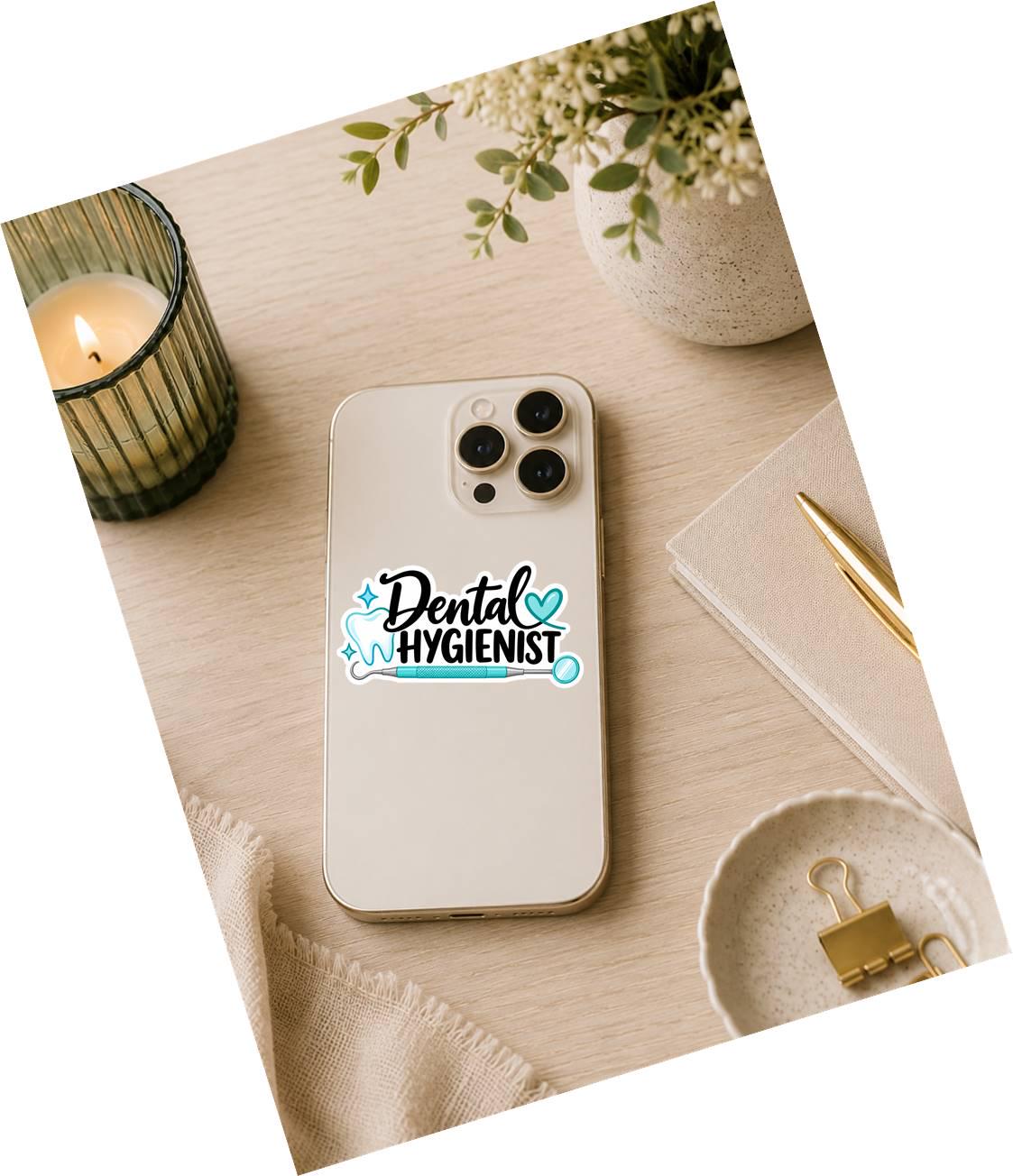 Dental Hygienist Sticker, RDH Sticker, Dental Hygiene Sticker, Tooth Vinyl Sticker, Hygienist Gift, Dental Worker Decal OS 80