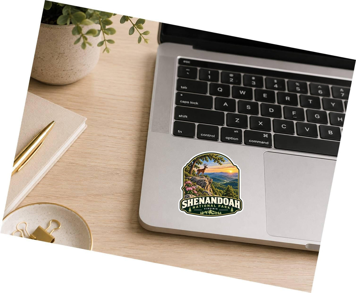 Shenandoah National Park Sticker, Virginia Decal, Blue Ridge Mountain Sticker, Deer Sticker, Hiking Camping National Park Souvenir ST 026