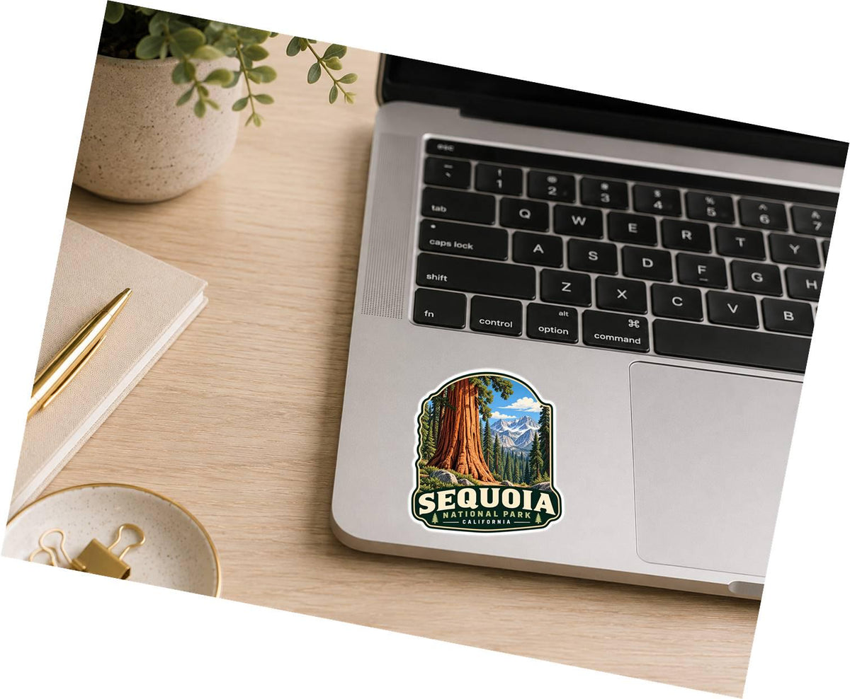 Sequoia National Park Sticker, California Decal, Giant Sequoia Tree Sticker, Hiking Camping Travel Sticker, National Park Souvenir ST 028
