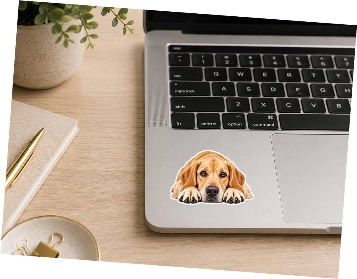 Labrador Retriever Sticker, Lab Sticker, Labrador Dog Decal, Lab Mom Gift, Dog Lover Gift, Vinyl Dog Sticker ST 084
