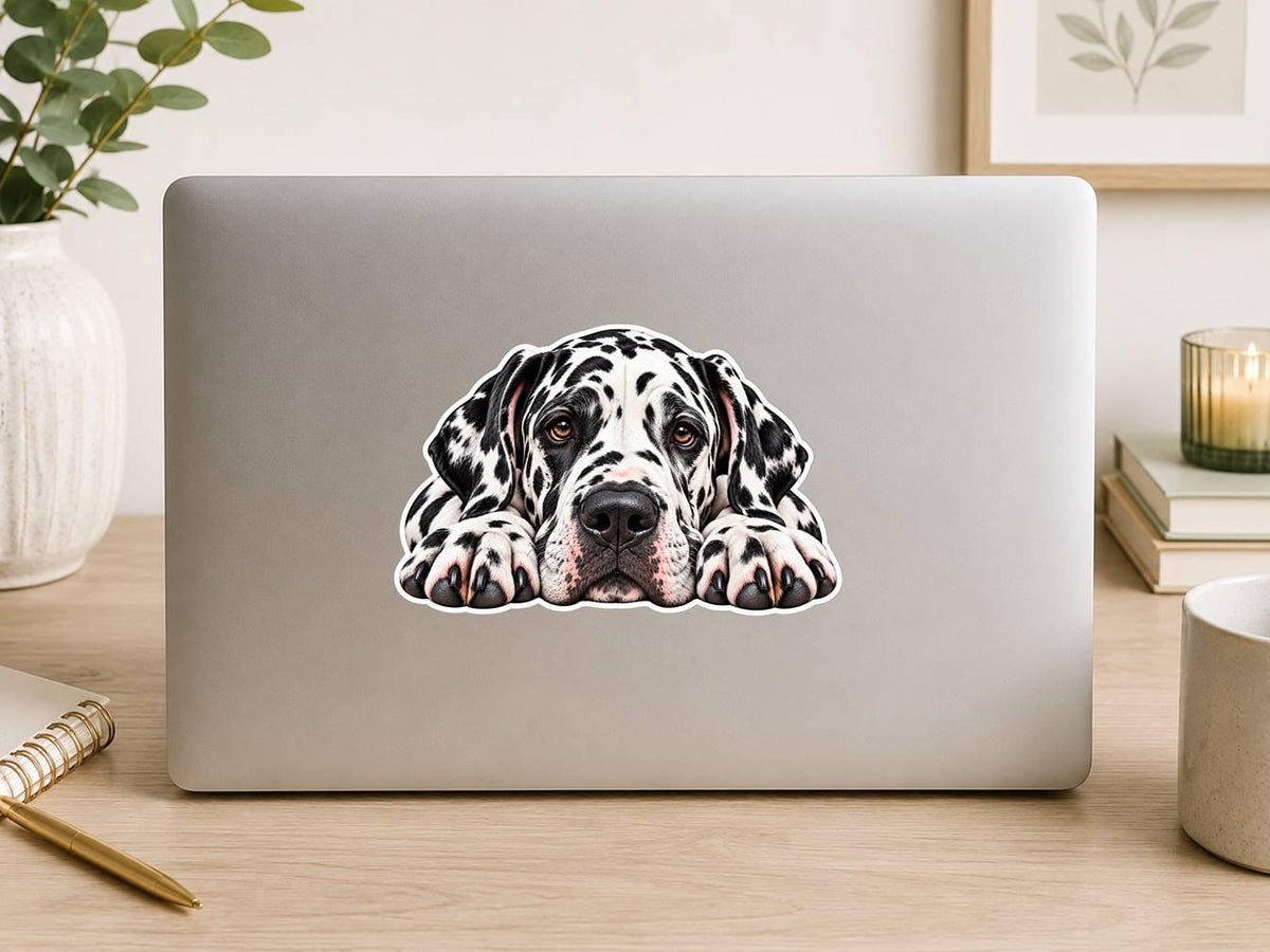 Great Dane Sticker, Great Dane Dog Vinyl Decal, Waterproof Laminated Dog Sticker st 103