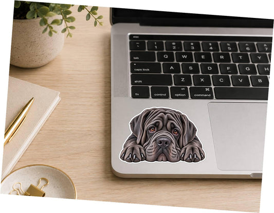 Neapolitan Mastiff Sticker, Mastino Dog Vinyl Decal, Waterproof Laminated Dog Sticker st 112