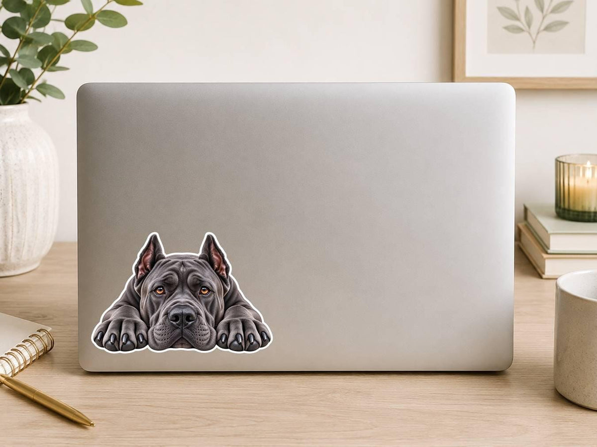 Cane Corso Sticker, Italian Mastiff Dog Vinyl Decal, Waterproof Laminated Dog Sticker st 117