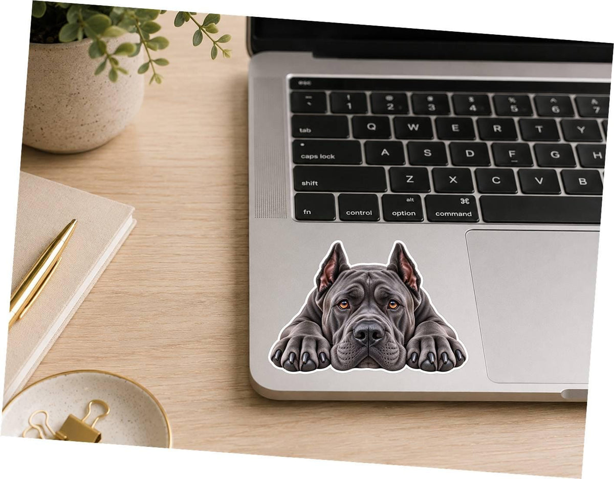 Cane Corso Sticker, Italian Mastiff Dog Vinyl Decal, Waterproof Laminated Dog Sticker st 117