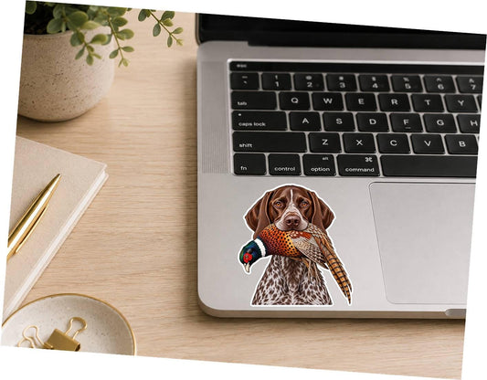 German Shorthaired Pointer Sticker, GSP Dog Sticker, Hunting Dog Decal ST 118
