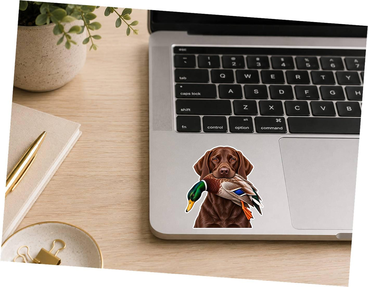Labrador Retriever Sticker, Lab Sticker, Labrador Dog Decal, Duck Hunting Sticker ST 119