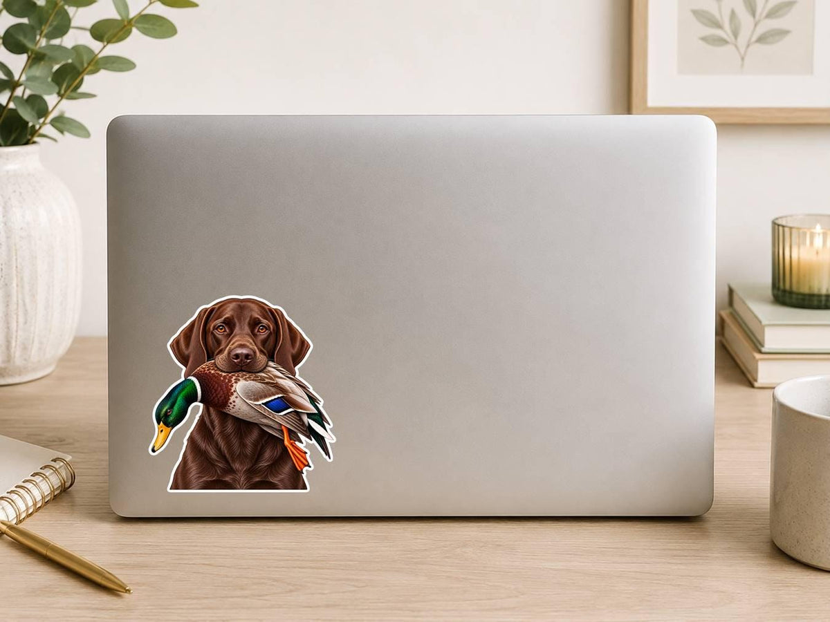 Labrador Retriever Sticker, Lab Sticker, Labrador Dog Decal, Duck Hunting Sticker ST 119