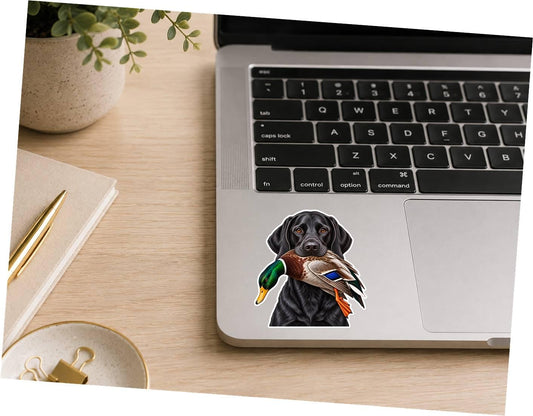Labrador Retriever Sticker, Lab Sticker, Labrador Dog Decal, Duck Hunting Sticker ST 119