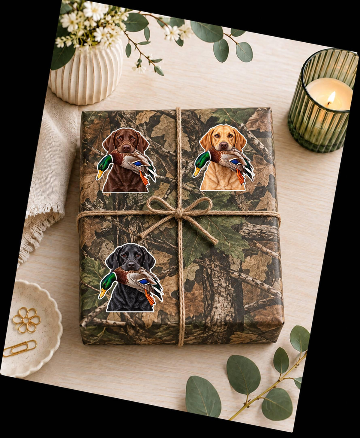 Labrador Retriever Sticker, Lab Sticker, Labrador Dog Decal, Duck Hunting Sticker ST 119