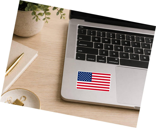 American Flag Sticker, USA Flag Vinyl Decal, Patriotic American Sticker, United States Flag, Laptop Water Bottle Car Decal ST 054