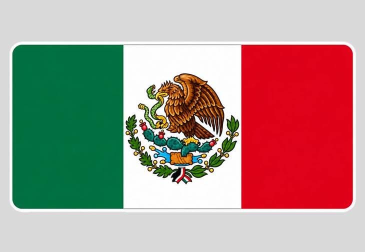 Mexico Flag Sticker, Mexican Flag Vinyl Decal, Mexico Pride Sticker, Mexican Eagle Flag, Laptop Water Bottle Car Decal ST 056