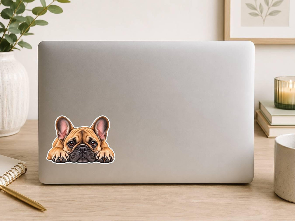French Bulldog Sticker, Frenchie Dog Vinyl Decal, Waterproof Laminated Dog st 123
