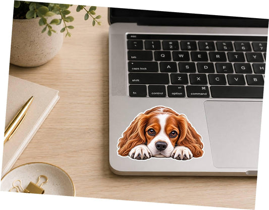 Cavalier King Charles Spaniel Sticker, Cavalier Dog Vinyl Decal, Waterproof Laminated Dog st 125
