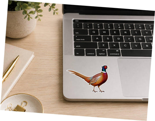 Pheasant Sticker, Ringneck Pheasant Vinyl Decal, Bird Hunting Sticker ST 130