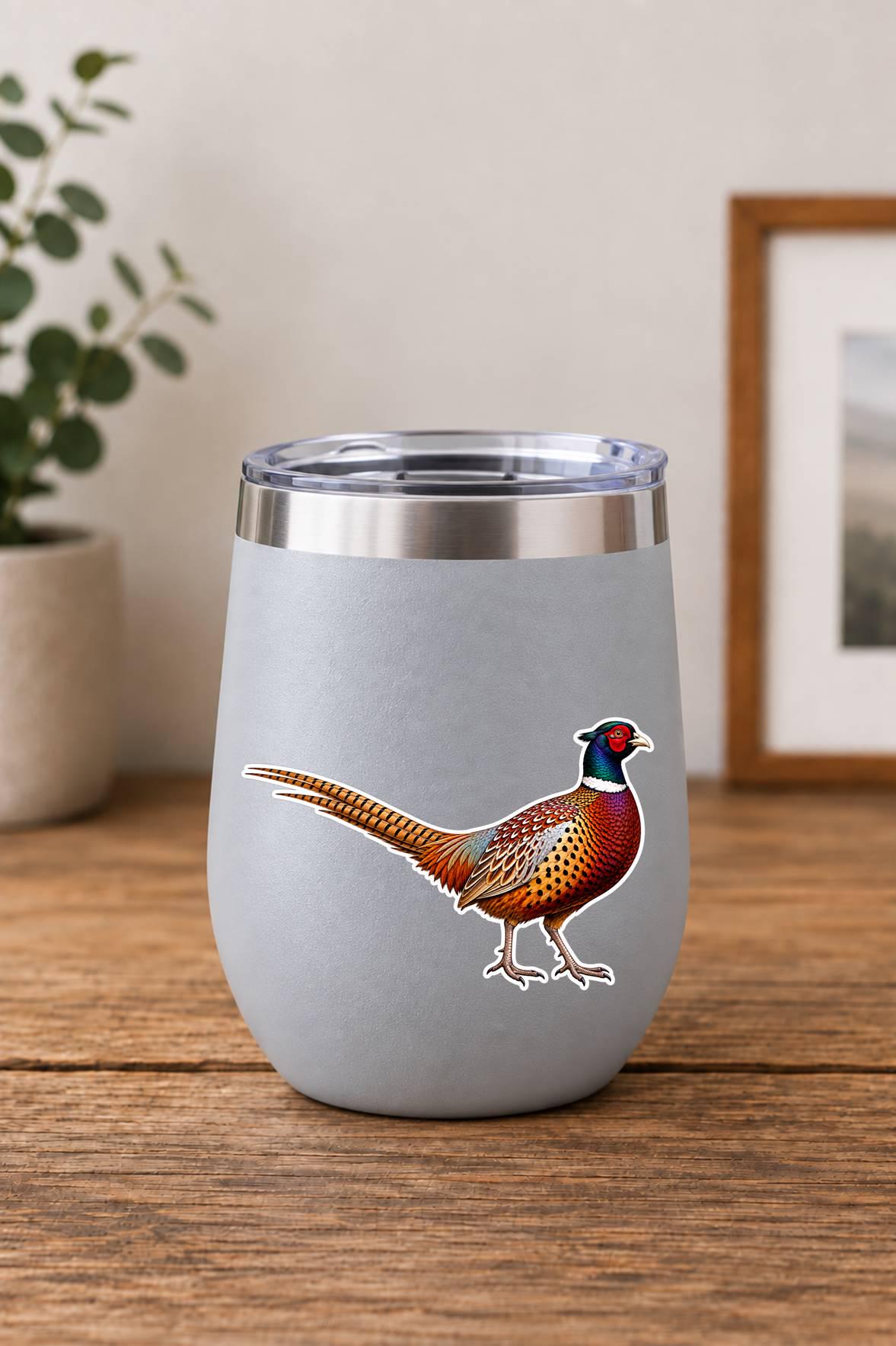 Pheasant Sticker, Ringneck Pheasant Vinyl Decal, Bird Hunting Sticker ST 130