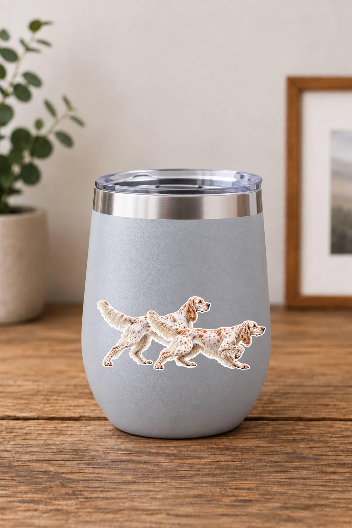 English Setter Sticker, Setters Hunting Dogs Vinyl Decal, Bird Dog Sticker ST 128