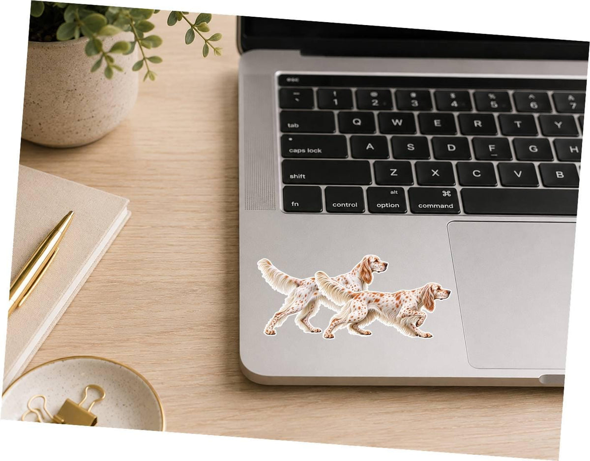 English Setter Sticker, Setters Hunting Dogs Vinyl Decal, Bird Dog Sticker ST 128
