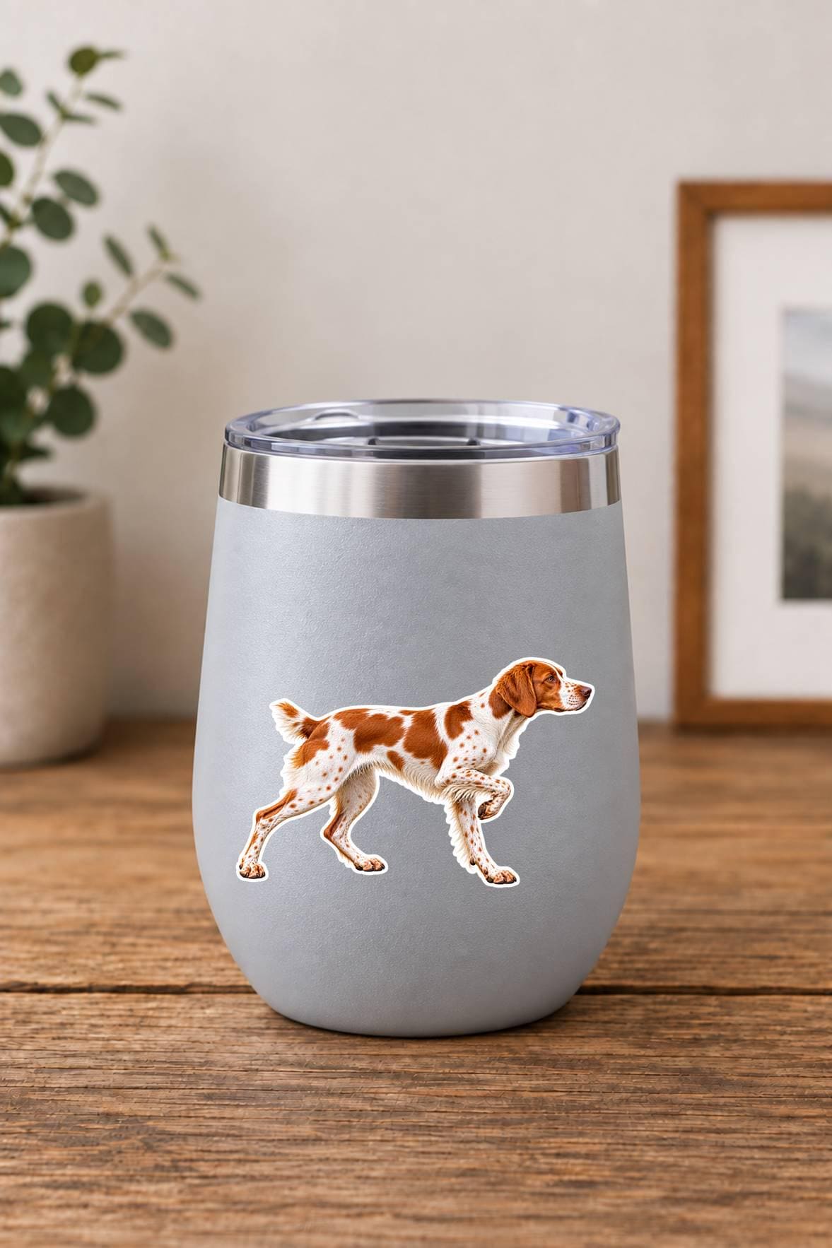 Brittany Spaniel Sticker, Brittany Hunting Dog Vinyl Decal, Bird Dog Sticker ST 127