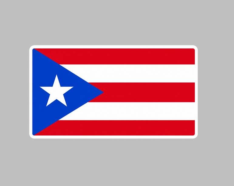 Puerto Rico Flag Sticker, Puerto Rican Flag Decal, Boricua Sticker, Puerto Rico Vinyl Sticker, PR Flag Decal ST 063
