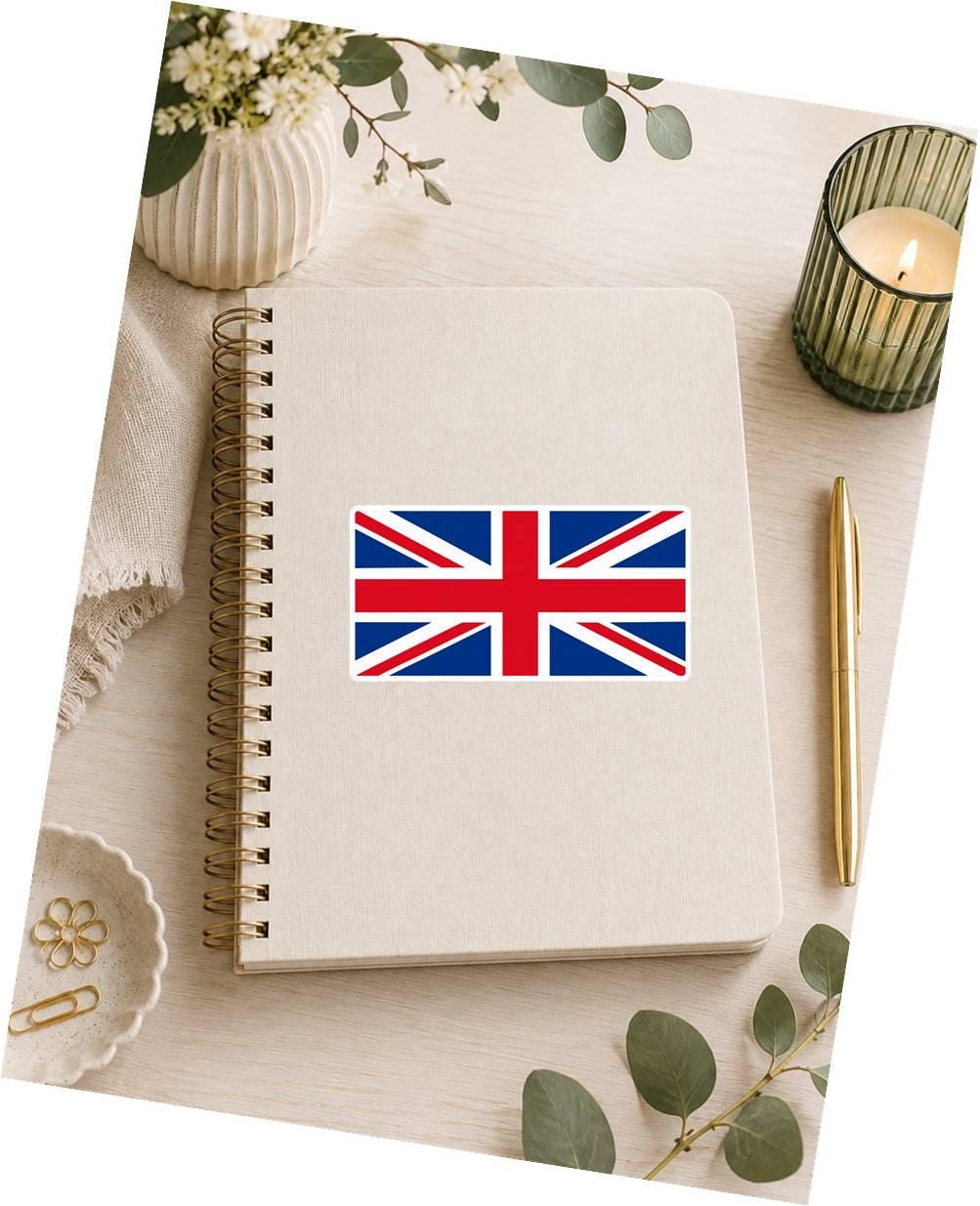 United Kingdom Flag Sticker, UK Flag Decal, British Flag Sticker, Union Jack Vinyl Sticker, Great Britain Decal ST 065
