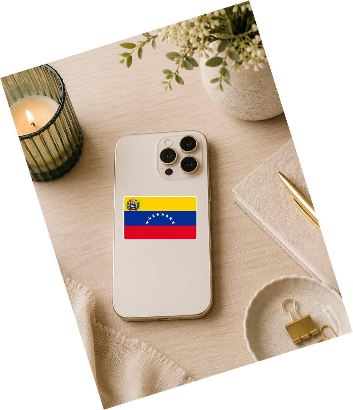 Venezuela Flag Sticker, Venezuelan Flag Decal, Venezuela Vinyl Sticker, Venezuelan Pride Sticker, Venezuela Decal ST 072