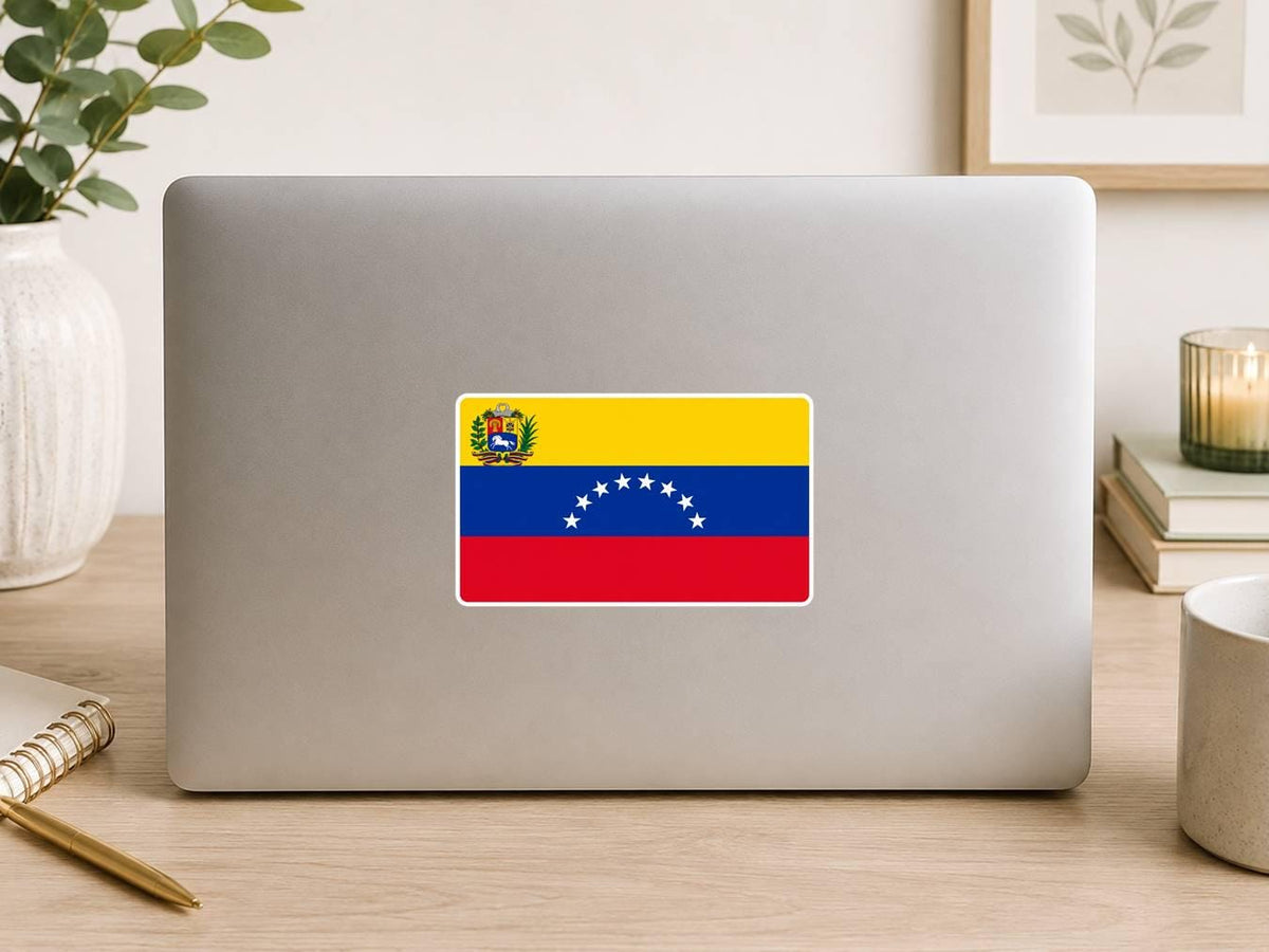 Venezuela Flag Sticker, Venezuelan Flag Decal, Venezuela Vinyl Sticker, Venezuelan Pride Sticker, Venezuela Decal ST 072
