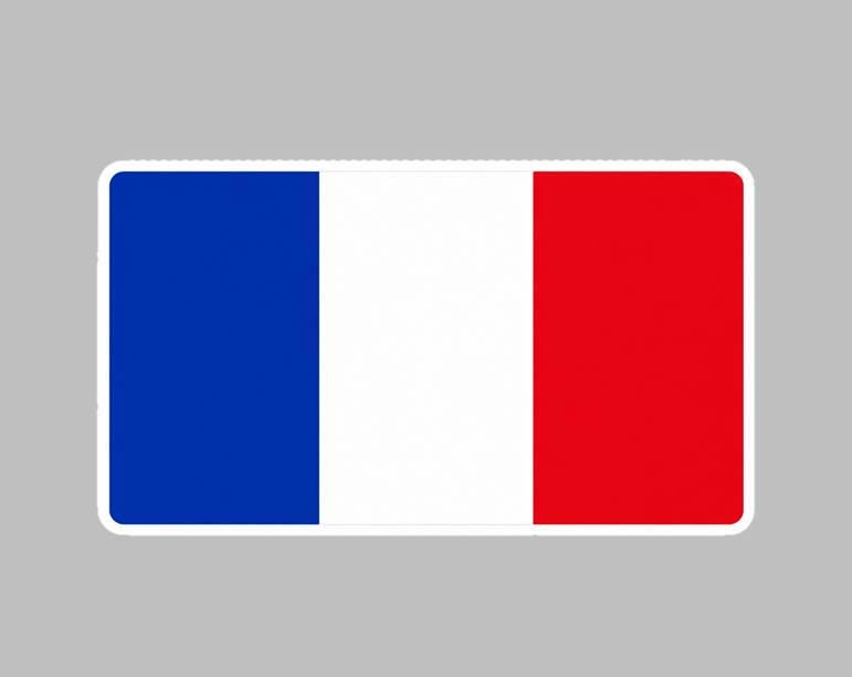 France Flag Sticker, French Flag Decal, France Vinyl Sticker, French Pride Sticker, France Travel Decal ST 076