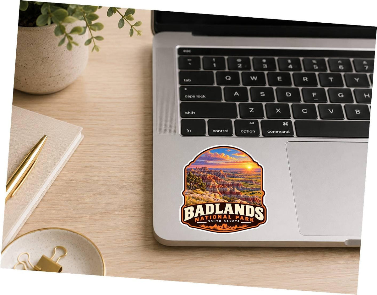 Badlands National Park Sticker, South Dakota Travel Vinyl Decal, National Park Sticker ST 135