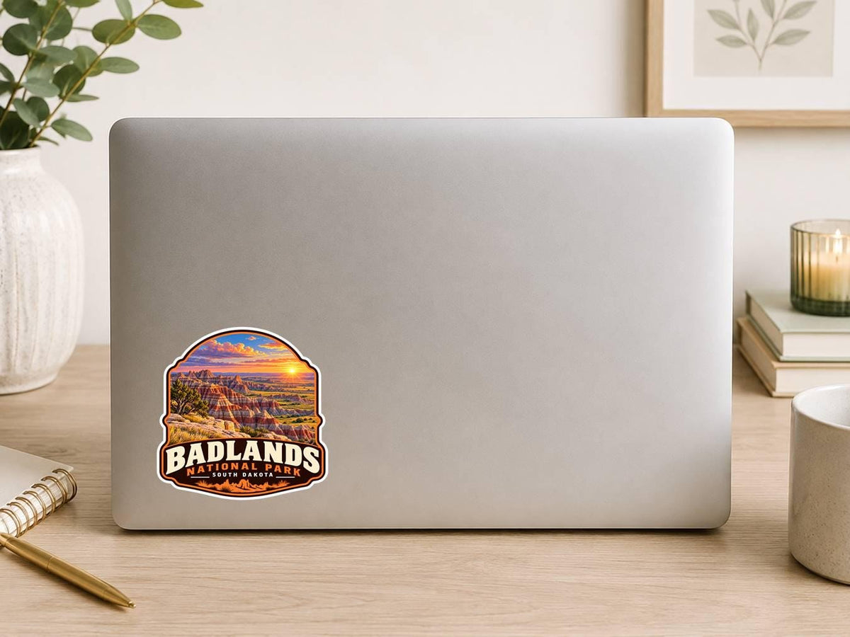 Badlands National Park Sticker, South Dakota Travel Vinyl Decal, National Park Sticker ST 135