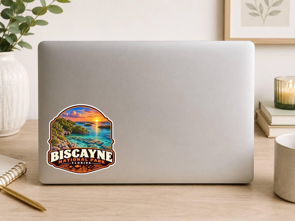Biscayne National Park Sticker, Florida Keys Travel Vinyl Decal, National Park Sticker ST 137