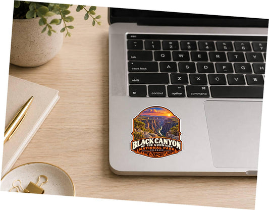Black Canyon of the Gunnison National Park Sticker, Colorado Travel Vinyl Decal, National Park Sticker ST 138