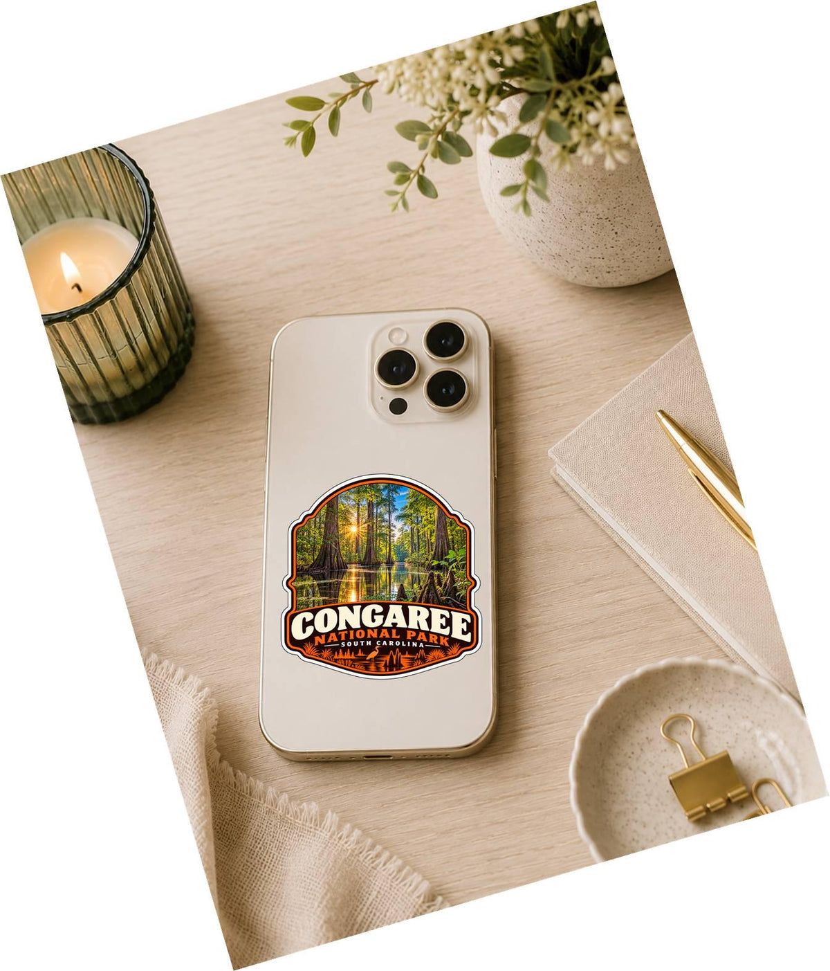 Congaree National Park Sticker, South Carolina Travel Vinyl Decal, National Park Sticker ST 143