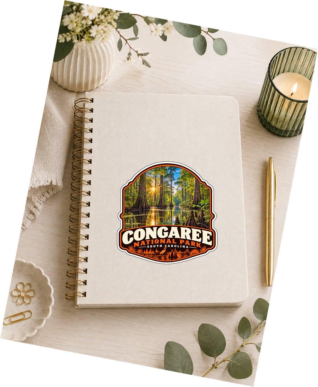 Congaree National Park Sticker, South Carolina Travel Vinyl Decal, National Park Sticker ST 143