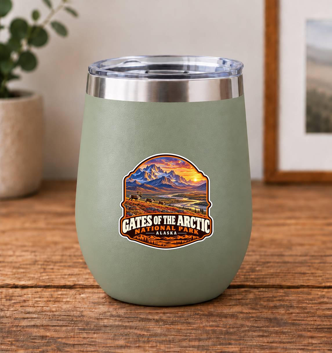 Gates of the Arctic National Park Sticker, Alaska Travel Vinyl Decal, National Park Sticker ST 148
