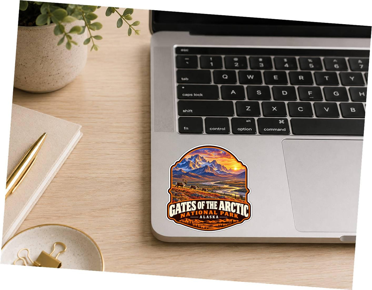 Gates of the Arctic National Park Sticker, Alaska Travel Vinyl Decal, National Park Sticker ST 148