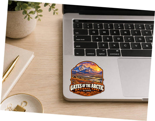 Gates of the Arctic National Park Sticker, Alaska Travel Vinyl Decal, National Park Sticker ST 148