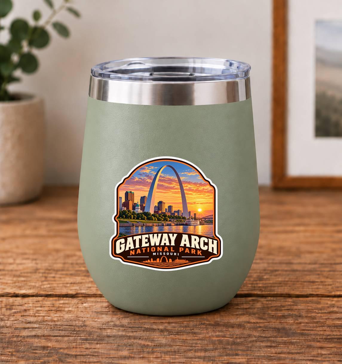Gateway Arch National Park Sticker, St. Louis Missouri Travel Vinyl Decal, National Park Sticker ST 149