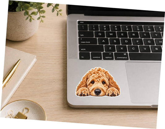 Goldendoodle Sticker, Doodle Dog Sticker, Golden Doodle Decal, Dog Lover Gift, Cute Goldendoodle Vinyl Sticker, Doodle Mom Gift ST 083