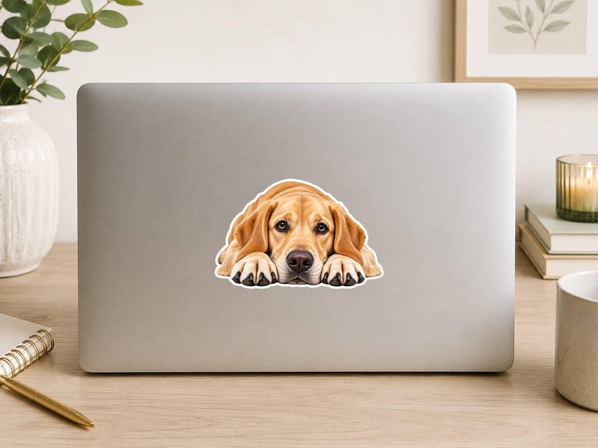 Labrador Retriever Sticker, Lab Sticker, Labrador Dog Decal, Lab Mom Gift, Dog Lover Gift, Vinyl Dog Sticker ST 084