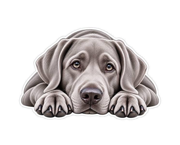 Labrador Retriever Sticker, Lab Sticker, Labrador Dog Decal, Lab Mom Gift, Dog Lover Gift, Vinyl Dog Sticker ST 084