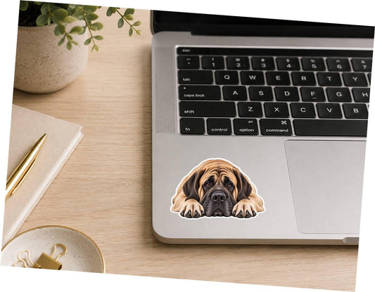 English Mastiff Sticker, Mastiff Dog Sticker, English Mastiff Decal, Mastiff Mom Gift, Giant Breed Dog, Dog Lover Vinyl Sticker st 093