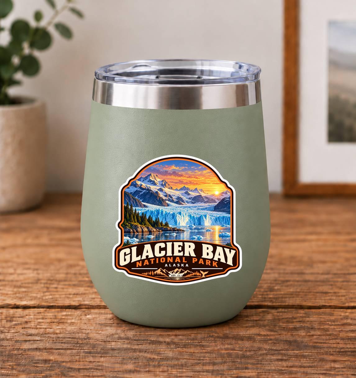 Glacier Bay National Park Sticker, Alaska Travel Vinyl Decal, National Park Sticker ST 150