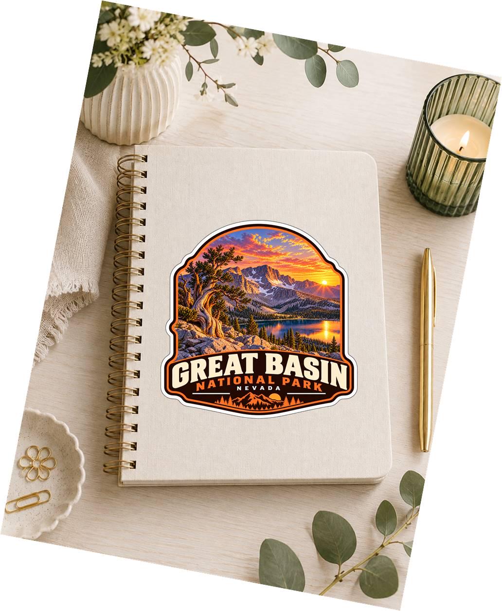 Great Basin National Park Sticker, Nevada Travel Vinyl Decal, National Park ST 151