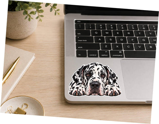 Great Dane Sticker, Great Dane Dog Vinyl Decal, Waterproof Laminated Dog Sticker st 103