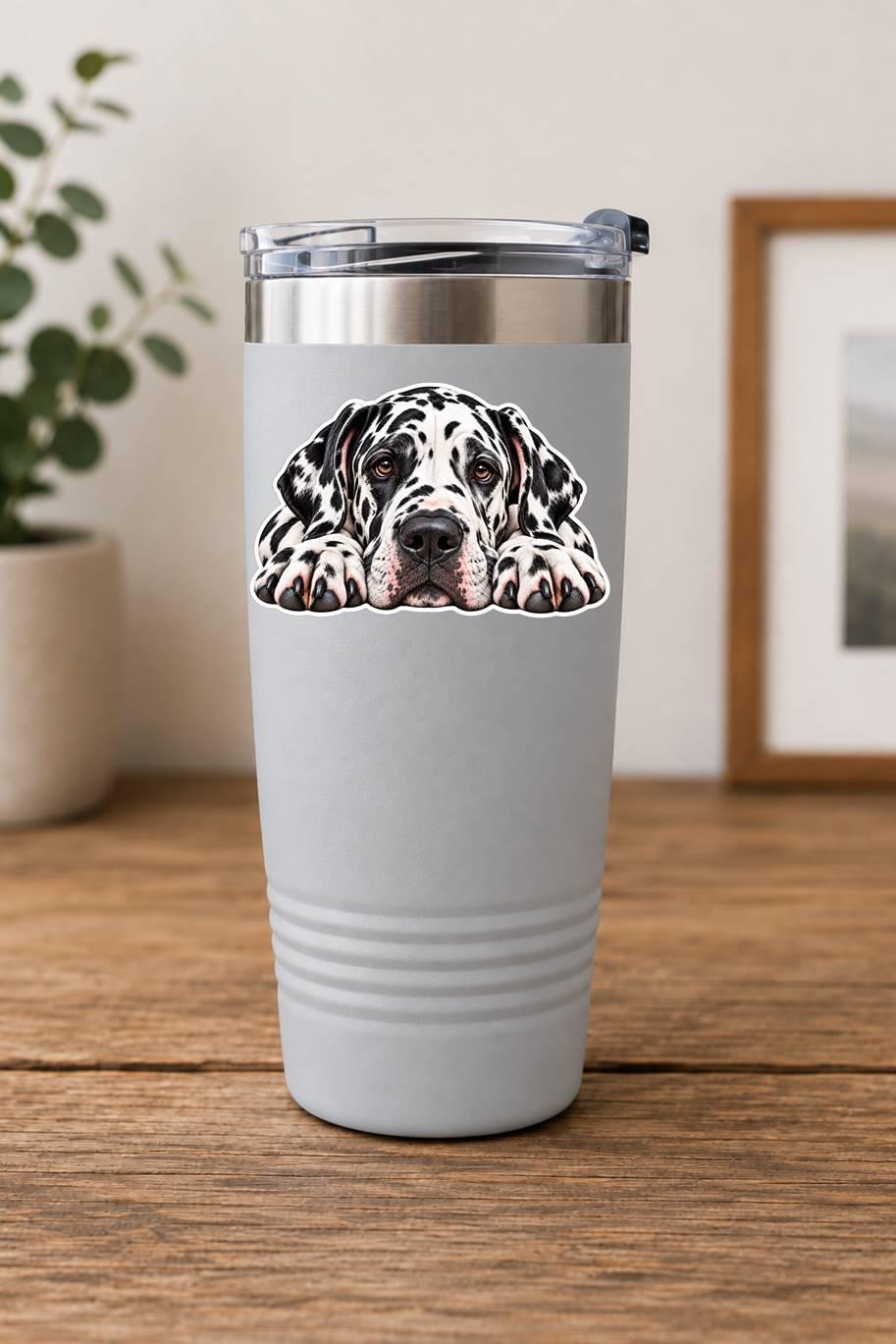 Great Dane Sticker, Great Dane Dog Vinyl Decal, Waterproof Laminated Dog Sticker st 103