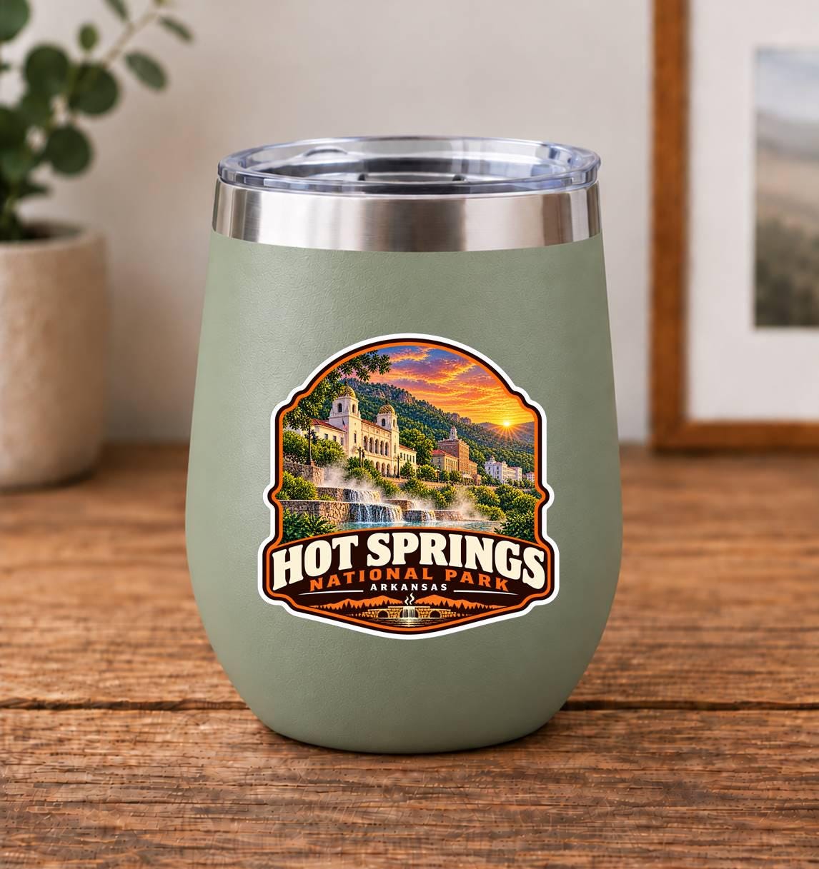 Hot Springs National Park Sticker | Arkansas National Park Decal | Hot Springs Arkansas Sticker | Hiking Travel Souvenir |  ST 155