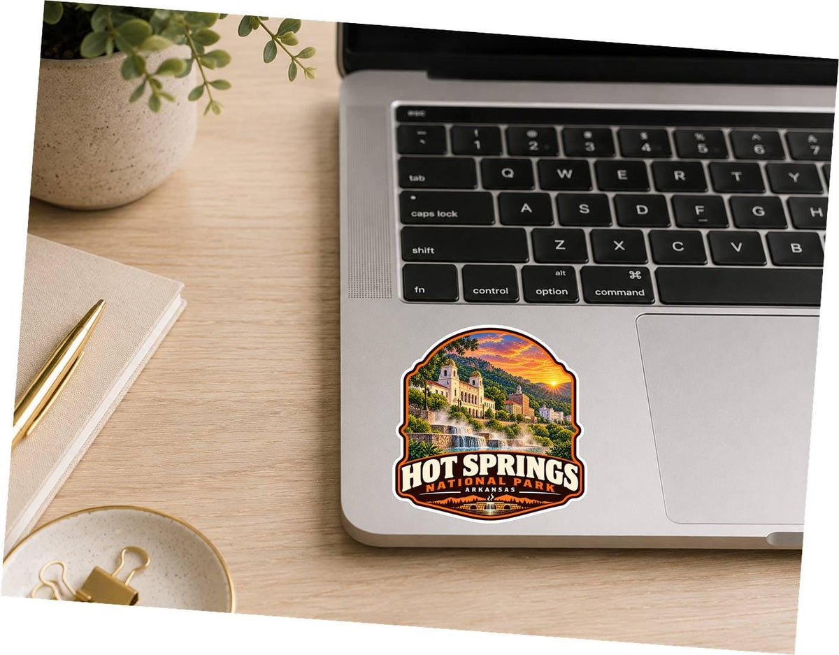 Hot Springs National Park Sticker | Arkansas National Park Decal | Hot Springs Arkansas Sticker | Hiking Travel Souvenir |  ST 155